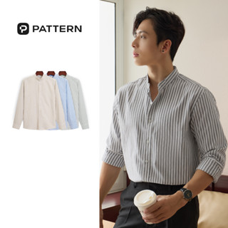 Áo Sơ Mi Cổ Tàu Dài Tay Kẻ Sọc Oxford PATTERN PA043