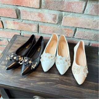 Giày Búp Bê Đính Nơ Phong Cách Hàn Quốc  A162h