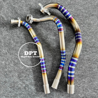 [HÌNH THẬT] Cổ pô TITAN BÓNG FORM ZIN kèm tai nhôm CNC và khâu Inox chống xì gắn như zin cho nhiều dòng xe số và tay ga