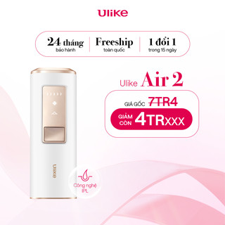 Máy triệt lông Ulike Air 2 công nghệ làm mát Ice Cooling IPL Sapphire Trắng