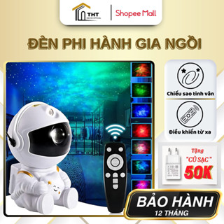 Đèn Phi Hành Gia Ngồi THT DECOR Đèn Decor Trang Trí Vũ Trụ Chiếu Thiên Hà Và Sao Mẫu Mới 2025 Kèm Điều Khiển Từ Xa