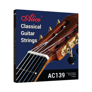 Bộ dây đàn Guitar Classic Classical - Alice AC139 - Titanium Nylon Silver Plated Copper Anti-Rust Coating 