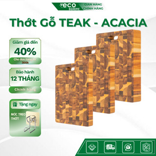  Thớt Gỗ TEAK -  Acacia Xuất Khẩu Thương Hiệu BG Home - An Toàn Thực Phẩm Hình Chữ Nhật 