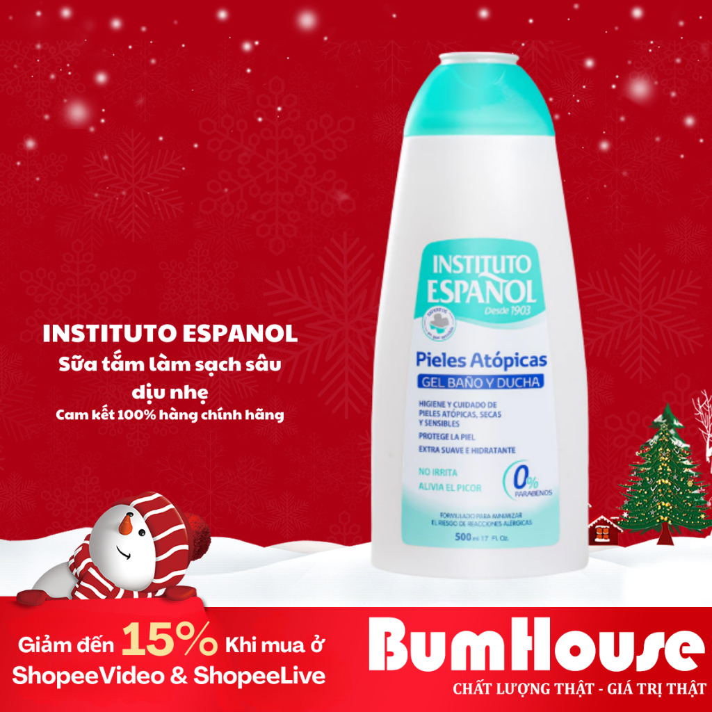 Gel tắm Instituto Espanol Español Pieles Atópicas Atopicas Gel Baño Y Ducha 500ml