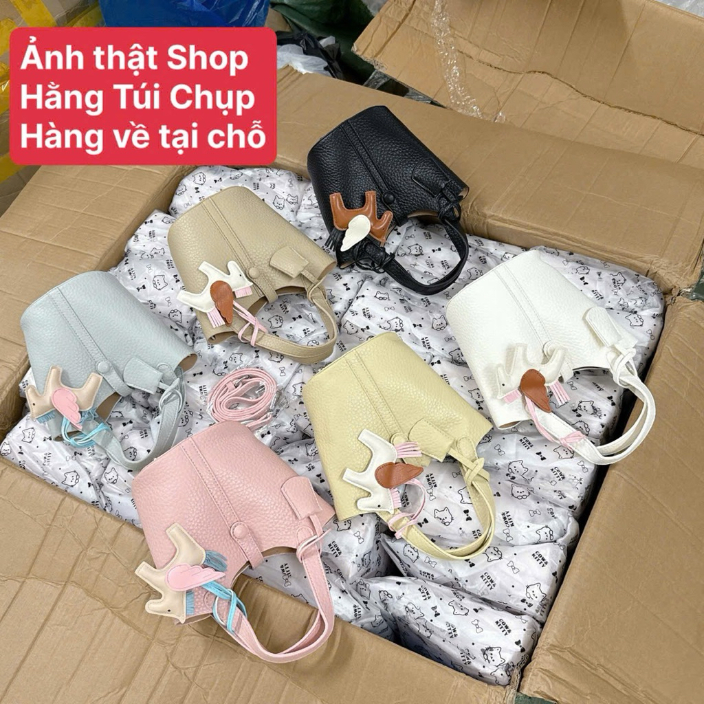 Túi Rọ Dáng  Hàn Thanh Lịch Tặng Kèm Ngựa  Da