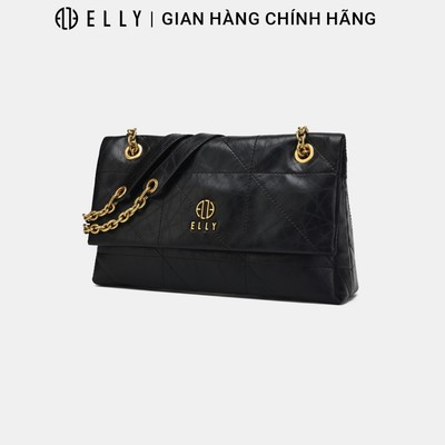 Túi xách nữ thời trang ELLY EL383 đeo chéo đeo vai chần bông da tổng hợp cao cấp chính hãng