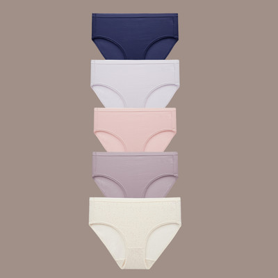 (XẢ KHO) Combo 5 quần lót nữ 505-7430, cotton lưng cao, dáng High Waist