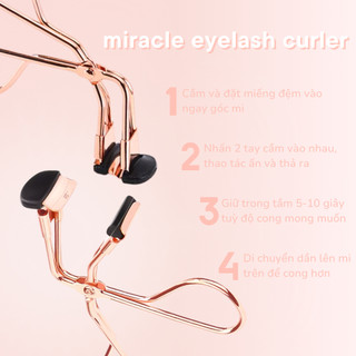 Kẹp bấm mi góc RT Real Techniques Rose Gold Partial Eyelash Curler ( Size M )