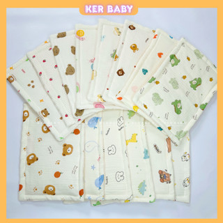 Gối Xô Muslin Lót Đầu cho Bé Sơ Sinh Mềm Mịn  Êm Ái  , Gối Xô Vuông Lõi Bông Tự Nhiên Thấm Hút Mồ Hôi cho Bé (0-2 Tuổi)