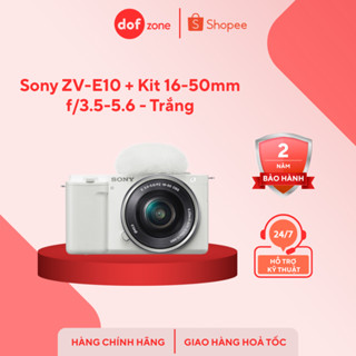 Máy ảnh Sony ZV-E10 + Kit 16-50mm f/3.5-5.6 - Trắng - Hàng chính hãng - Tặng thẻ nhớ 64GB