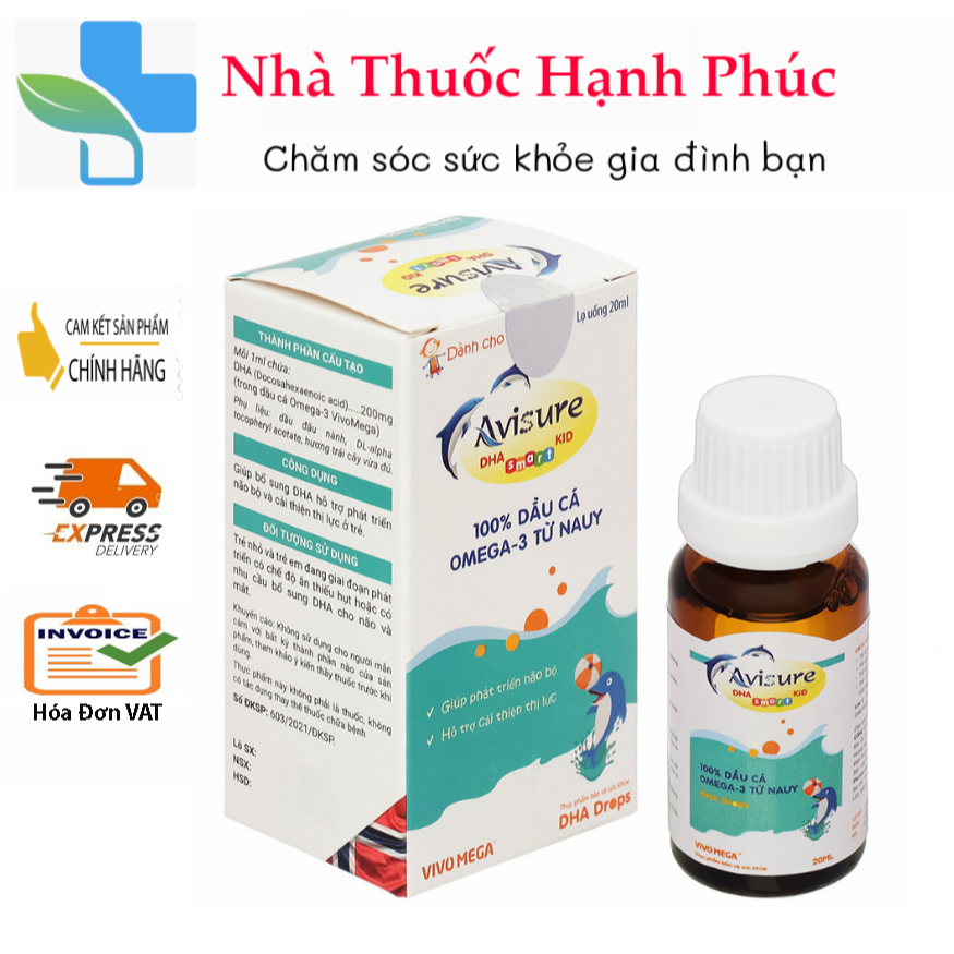 Avisure DHA Smart Kid - Hỗ Trợ Phát Triển Trí Não Và Thị Lực Cho Trẻ Từ 6 Tháng Tuổi