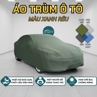Áo Trùm Ô Tô, co giãn 4 chiều, hạn chế bụi, chống xước xe, nhỏ gọn, dễ dàng thao tác - MÀU XANH RÊU