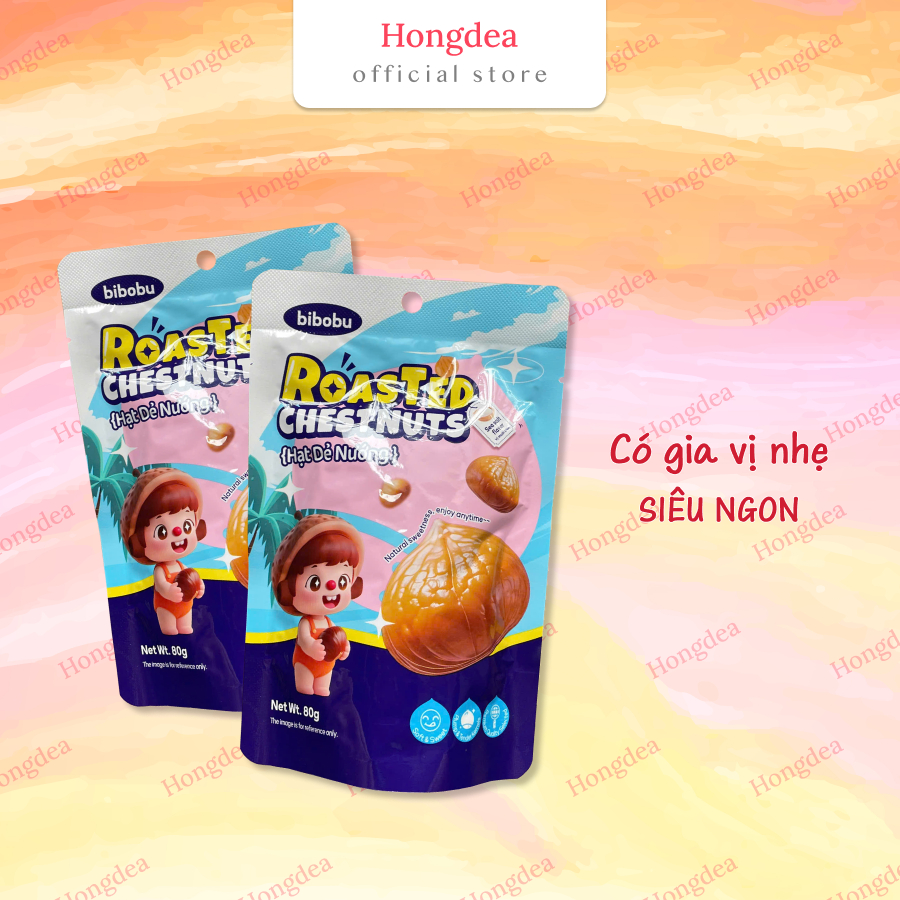 Hạt dẻ nướng Bibobu gói 80g hàng nhập khẩu - Hongdea Mart | BigBuy360 - bigbuy360.vn