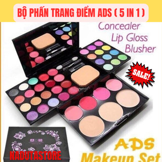  BỘ PHẤN TRANG ĐIỂM ADS   5 IN 1   ĐA CHỨC NĂNG  MẶT - MẮT - MÔI 👄   