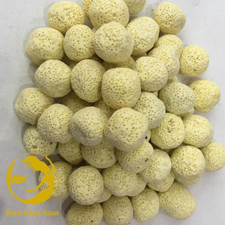 Sứ viên bi vàng 1 kg - Vật liệu lọc nước bể cá