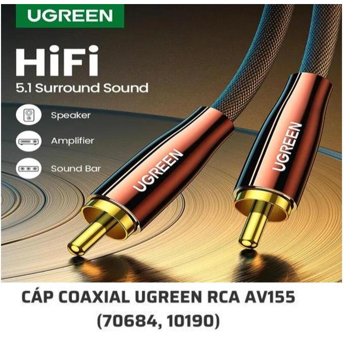 Cáp âm thanh Coaxial Ugreen 70684 10190 AV155,