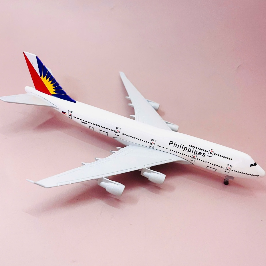 MÁY BAY BOEING 747 HÃNG HÀNG KHÔNG QUỐC GIA PHILIPPINES AIRLINES - PHIÊN BẢN HỢP KIM CAO CẤP TỈ LỆ 1