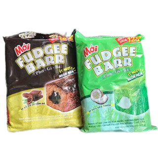  Bánh Mềm Ít Ngọt FUDGEE BARR Nhân Kem  Gói 14 cái  