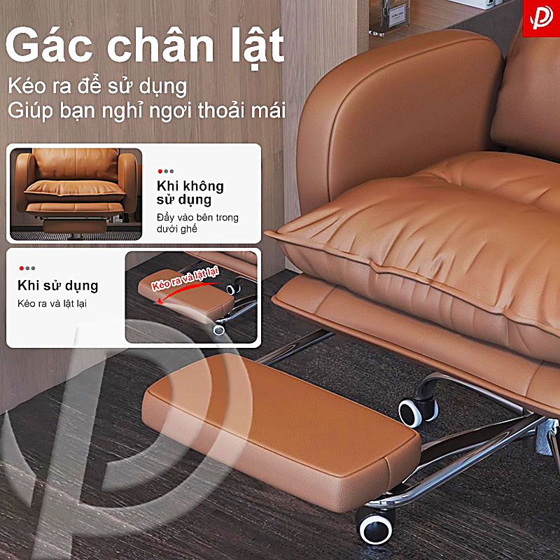 Plas Ghế văn phòng cao cấp với thiết kế xoay, chất liệu da PU sang trọng, có thể điều chỉnh. | BigBuy360 - bigbuy360.vn