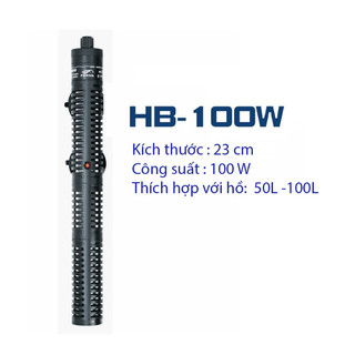 Sưởi Periha HE có bọc sưởi đa công suất 50W/100W/200W/300W/500W cho bể cá cảnh