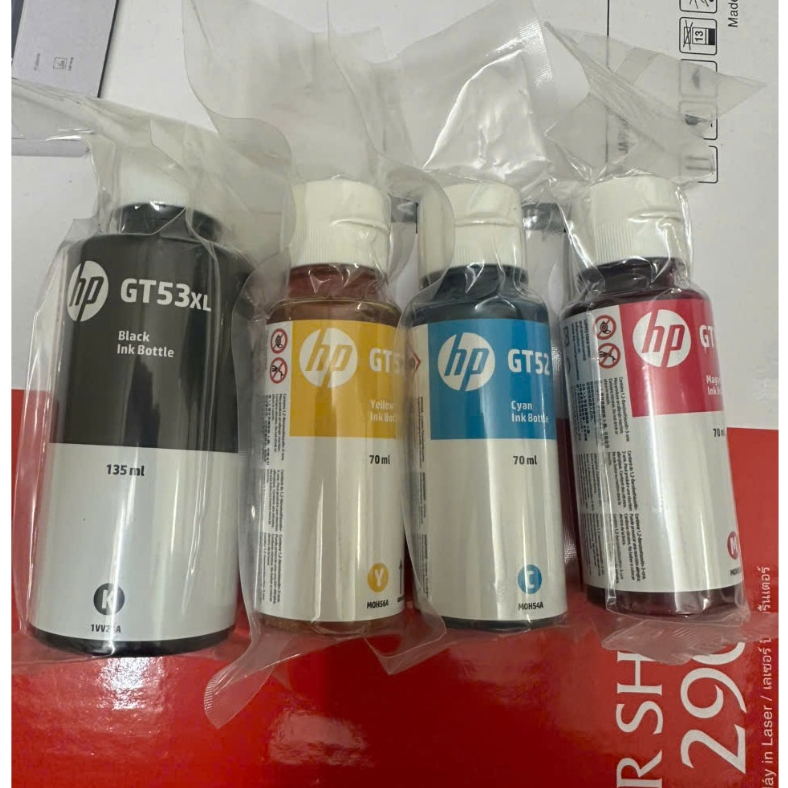 Mực in phun GT53XL135ML, GT52 Chính Hãng Bóc máy cho máy in HP tank 115, 315, 319, 400, 415, 510