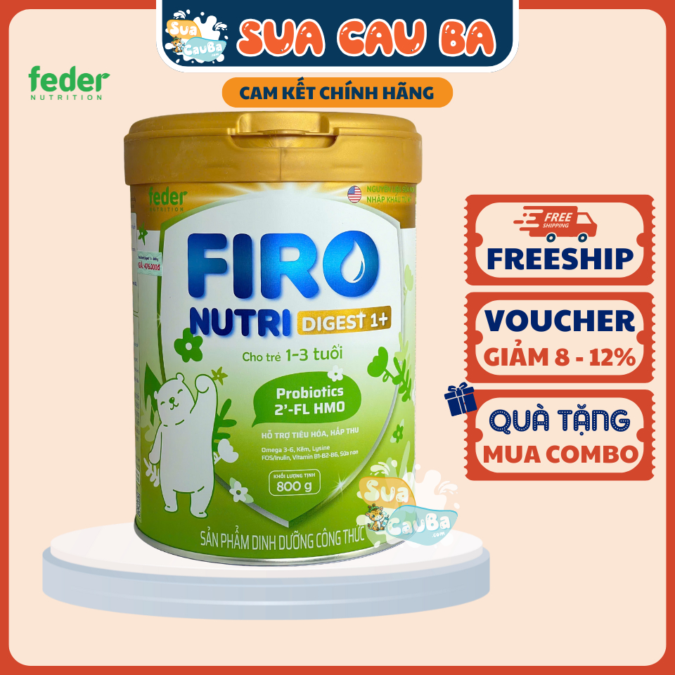 Sữa Bột FIRO NUTRI DIGEST 1+ Dinh Dưỡng Toàn Diện Hỗ Trợ Tiêu Hoá Tốt