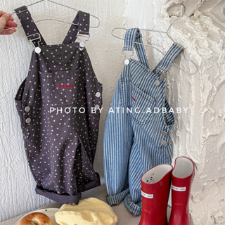 Quần yếm dài trẻ em phong cách Hàn Quốc Thu 2025 dáng rộng thời trang cho bé trai và bé gái