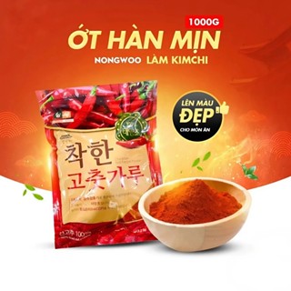  1KG Ớt Bột Hàn Quốc NongWoo làm kim chi và mì cay 