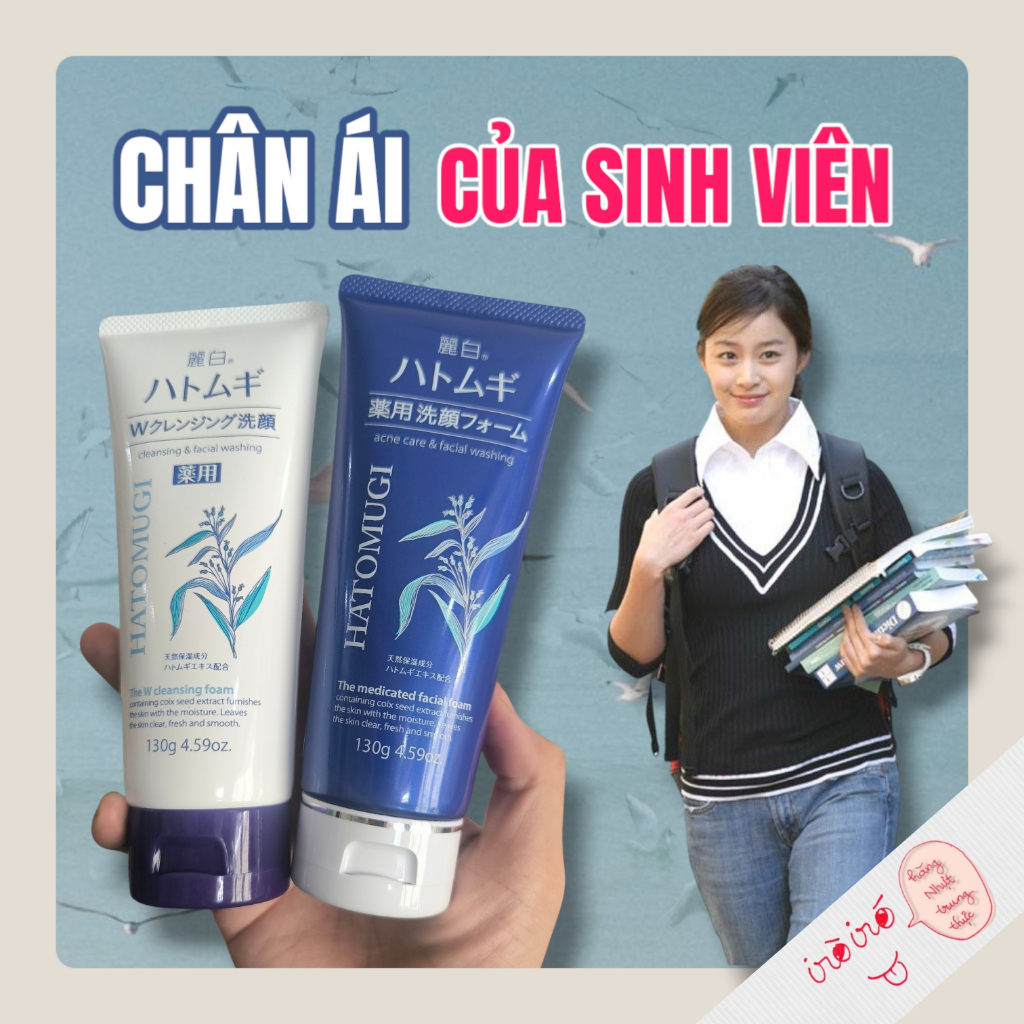 Sữa rửa mặt hatomugi hạt ý dĩ Nhật Bản