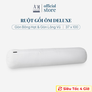 Ruột Gối Ôm Deluxe Gòn Bông Hạt/Lông Vũ AOICONCEPT size 37x100 cm Gối Ôm Vỏ Bọc Cotton Polyester Êm Ái Bền Bỉ Đàn Hồi