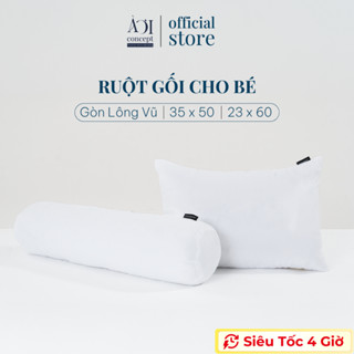  Ruột Gối Nằm Gối Ôm cho bé Cao Cấp AOICONCEPT Gối Nằm Lông Vũ Chuẩn Khách Sạn Êm Ái 
