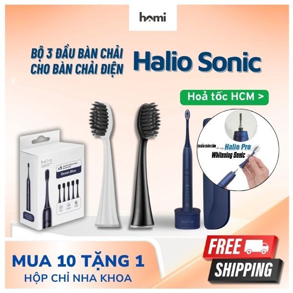 Đầu bàn chải Halio Sonic dành cho Halio Sonic Whitening Toothbrush_Phụ Kiện Homi