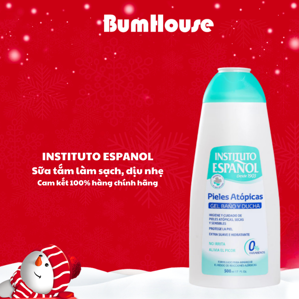 Gel tắm Instituto Espanol Español Pieles Atópicas Atopicas Gel Baño Y Ducha 500ml_Babe