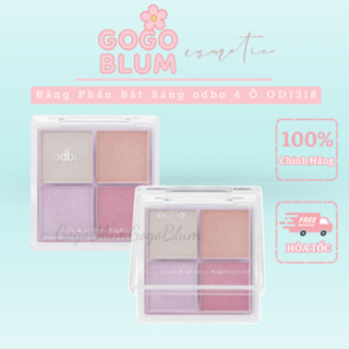 [ODBO] Bảng Phấn Nhũ Bắt Sáng odbo 4 Ô Signature 4 Highlighter OD1318