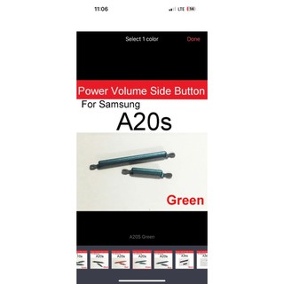 nút nhựa mở nguồn+volume samsung a20s