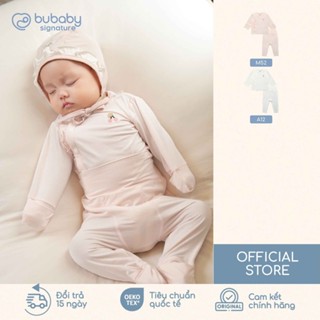  Bộ Dài Tay Cài Chéo Bubaby Hình Cherry Vải Mềm Mịn An Toàn Cho Bé Sơ Sinh BBB110813 