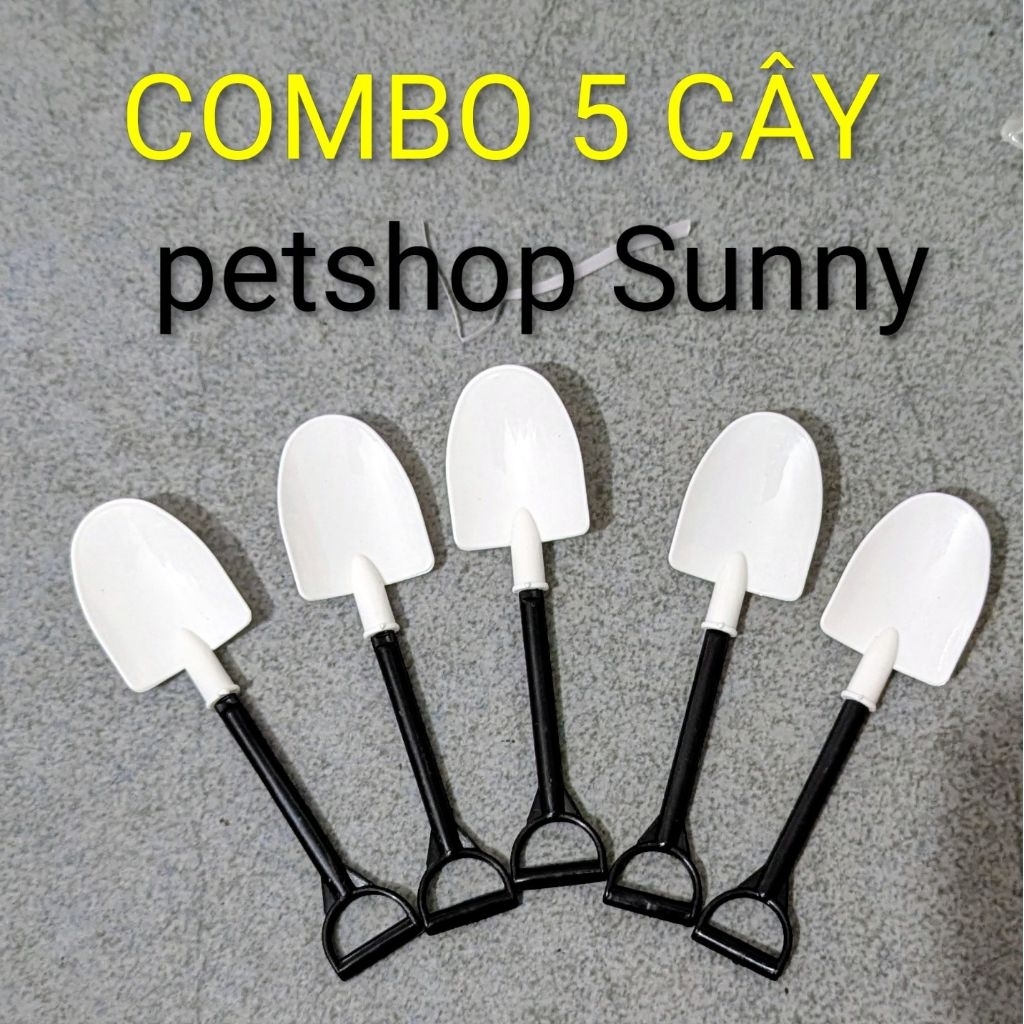 Combo 5 cây muỗng mini xúc thức ăn hamster