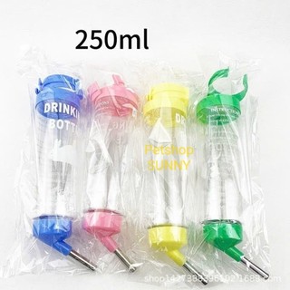 Bình nước bi 80ml 125ml 250ml 500ml cho thú cưng (hamster, sóc, thỏ, bọ, vẹt)