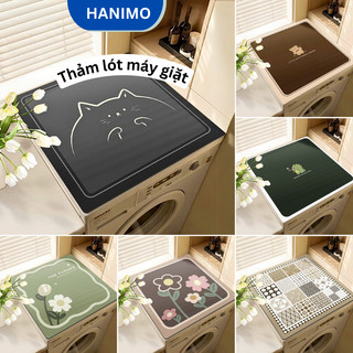  Thảm lót nỉ lì bảo vệ máy giặt mềm mại êm ái chống trơn trượt thấm hút nước tốt - HANIMO HA12 