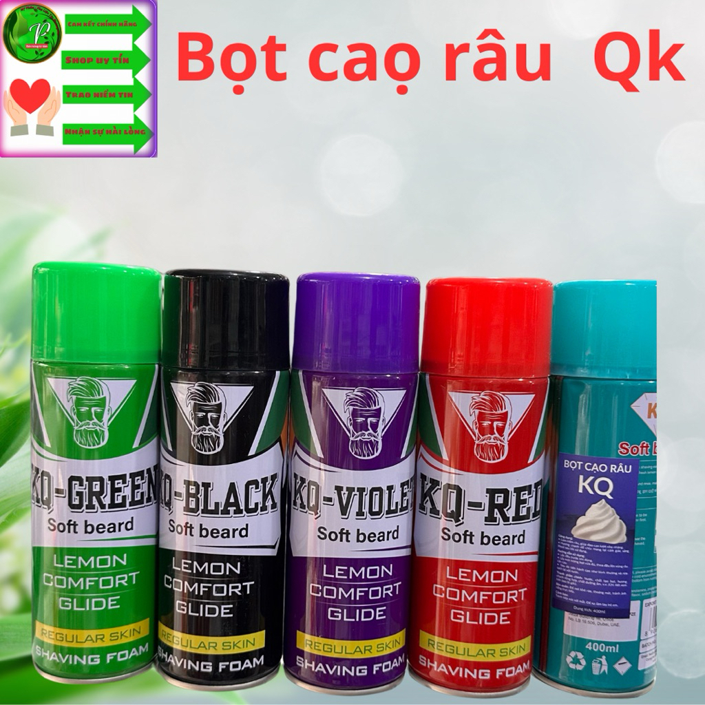 Bọt cạo râu Qk 400ml chất bọt mịn  thơm nhẹ