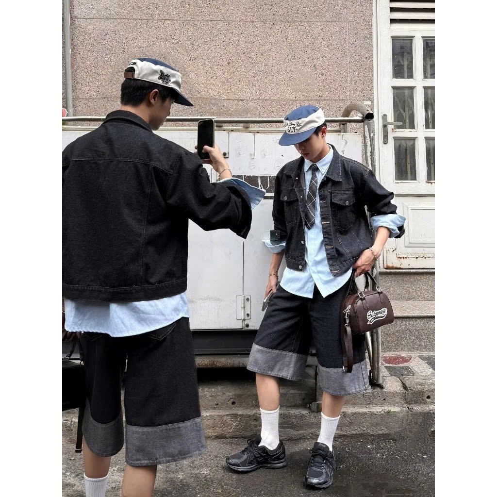 QUẦN SHORT NAM NỮ UNISEX LAI CUỐN PHONGCÁCH HOT 2025– DUBAI FASHION