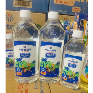 Dầu Dừa Tinh Khiết Organic Vietcoco: chuốt mi- dưỡng môi- dưỡng tóc- dưỡng da- xúc miệng, ăn, masage...