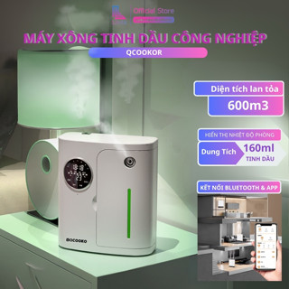 (ĐỜI MỚI NHẤT) Máy xông tinh dầu máy khuyếch tán tinh dầu Qcookor AF05 công suất lớn diện tích 600m3 cho spa, karaoke
