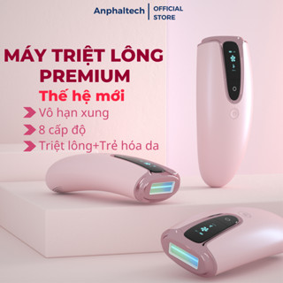 Máy Triệt Lông Tại Nhà PREMIUM, Máy Triệt Lông Vĩnh Viễn 8 Cấp Độ Mini IPL Cầm Tay, Vô Hạn Xung,Trẻ Hóa Da