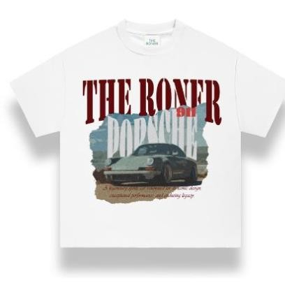 Áo thun  "Por911" THE RONER CHẤT Cotton THOÁNG MÁT, THẤM HÚT MỒ HÔI UT