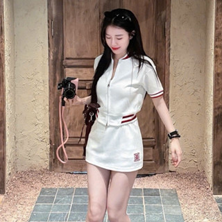 set áo chân váy,set đồ nữ sang chảnh,bộ áo khóa chân váy chữ A xịn sò hot trend cute sành điệu RD182