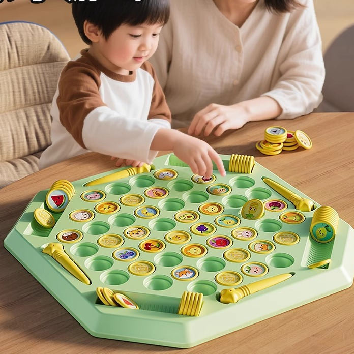 Cờ lật luyện tập trí nhớ, trò chơi cờ liên xích tam giác dây thun, Đồ chơi trí tuệ giáo dục cho bé 8