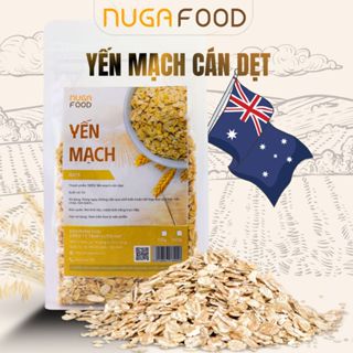 Yến mạch cán dẹt (cán mỏng) NUGAFOOD nhập khẩu Úc tốt cho giảm cân, ăn kiêng, ăn dặm cho bé túi 400g