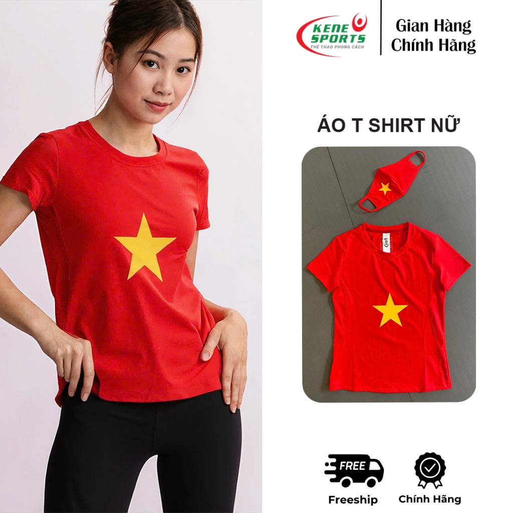 Áo hoạ tiết sao vàng Nữ - Kene Sports