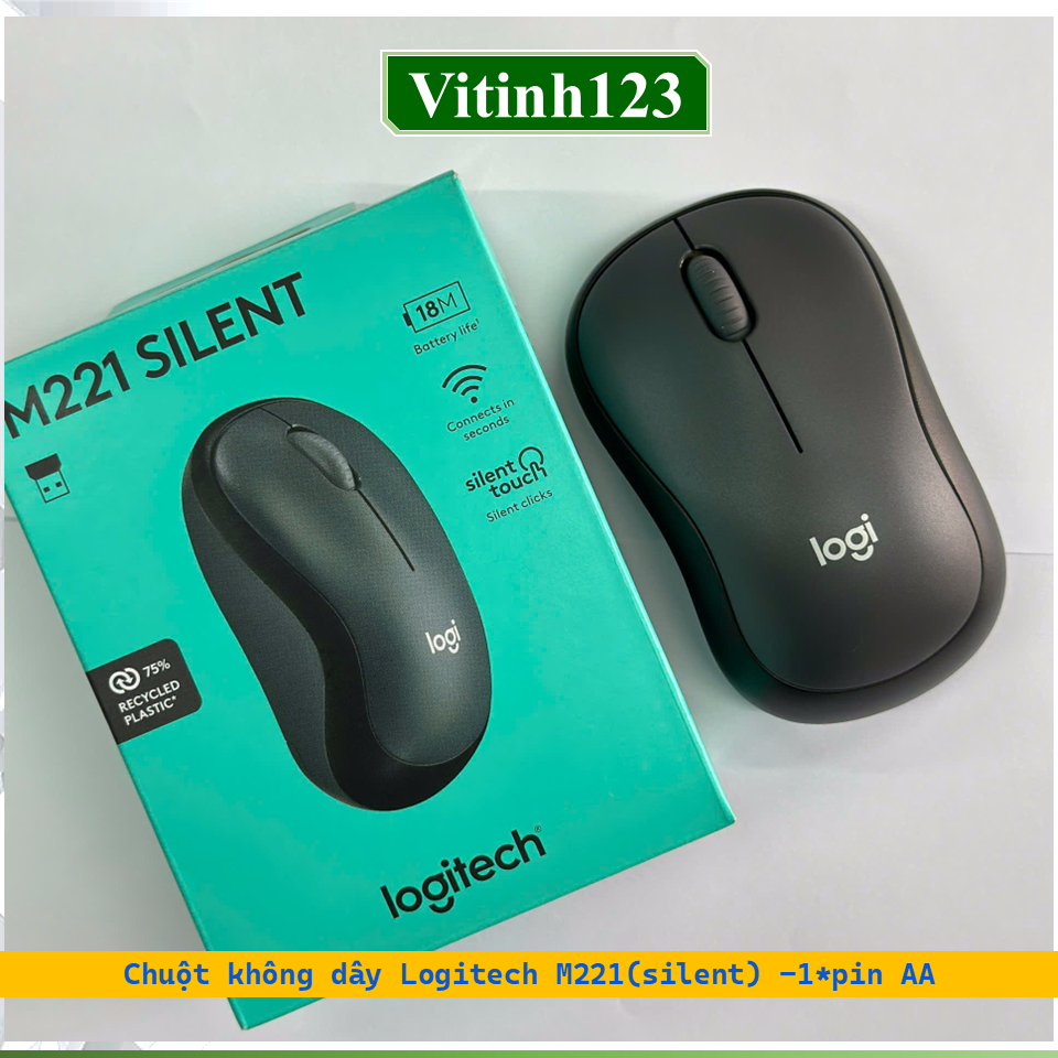 Chuột không dây Logitech M221 (silent)